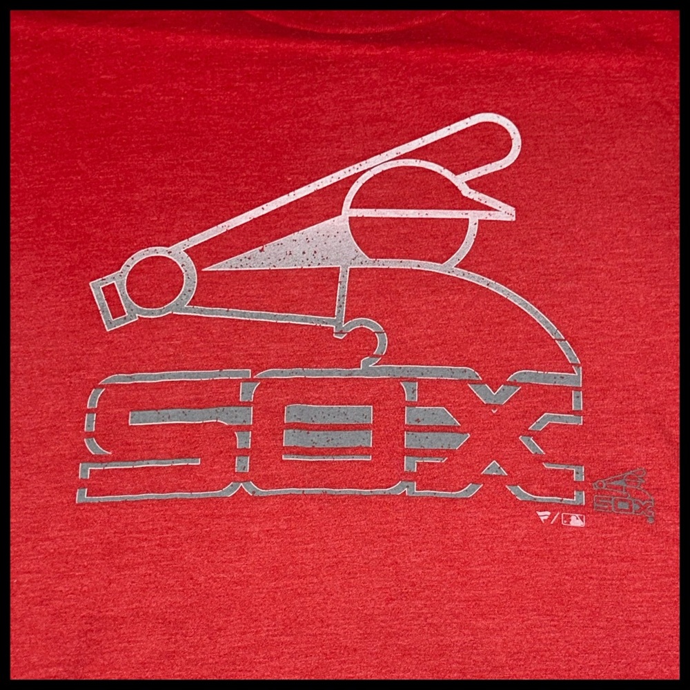 Fanatics ⚾️ W-SOX, Chicago, Red T Shirt, Like New, Worn A Few Times, Mens, XL,